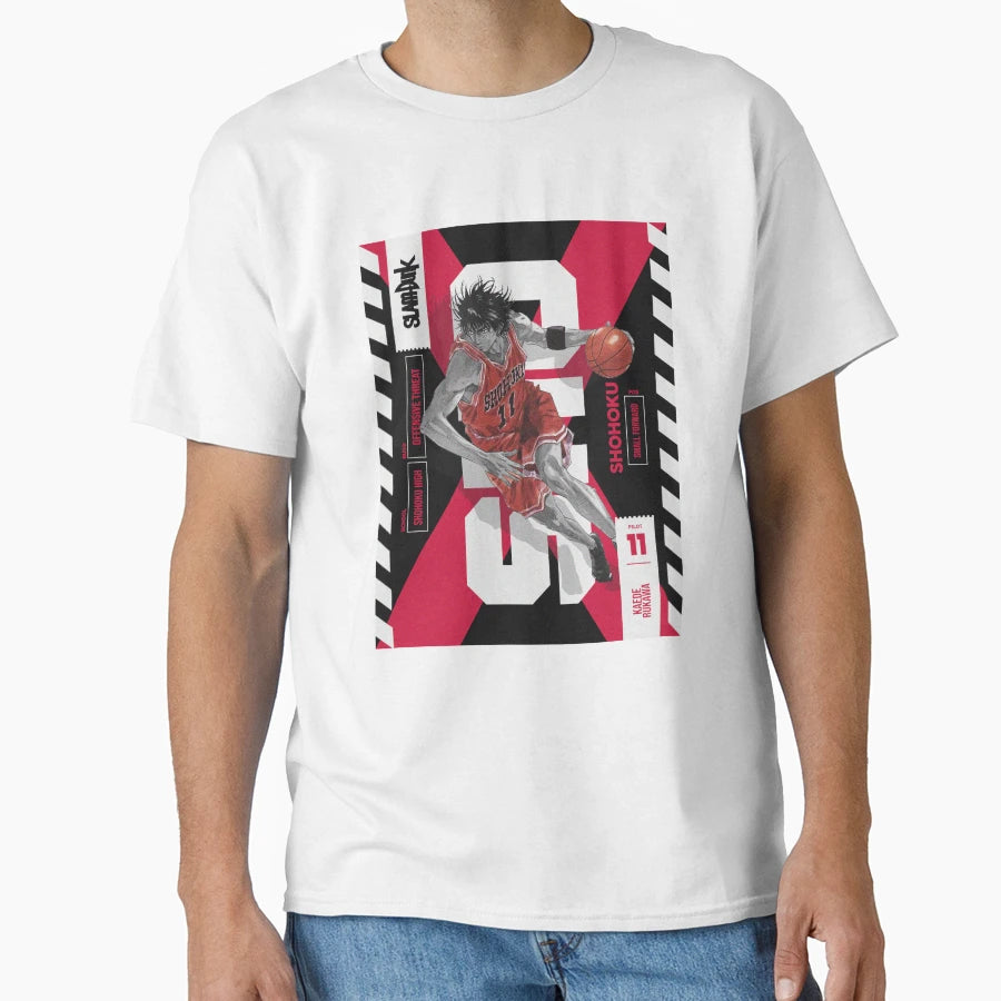 Slamdunk Kaede Rukawa Shohoku T-Shirt - Fun Novelty Design Men Women - T-Shirt, Sweatshirt, Hoodie