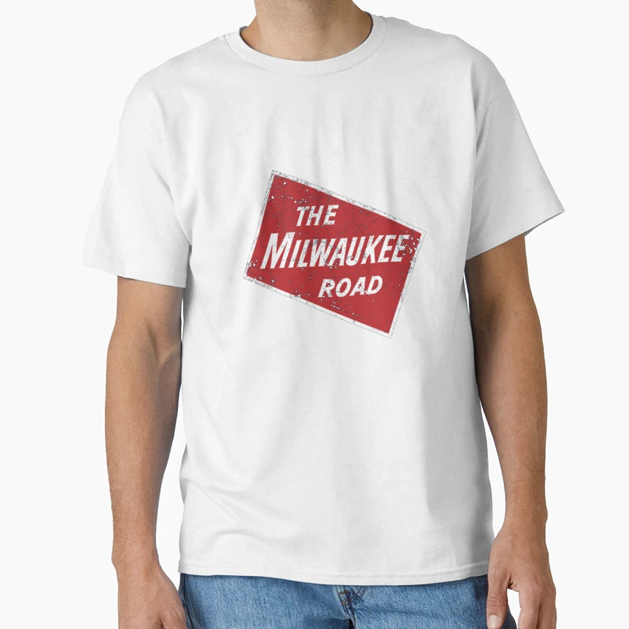 Milwaukee Road Railroad T-Shirt - Minimalist Print Unisex - T-Shirt, Sweatshirt, Hoodie