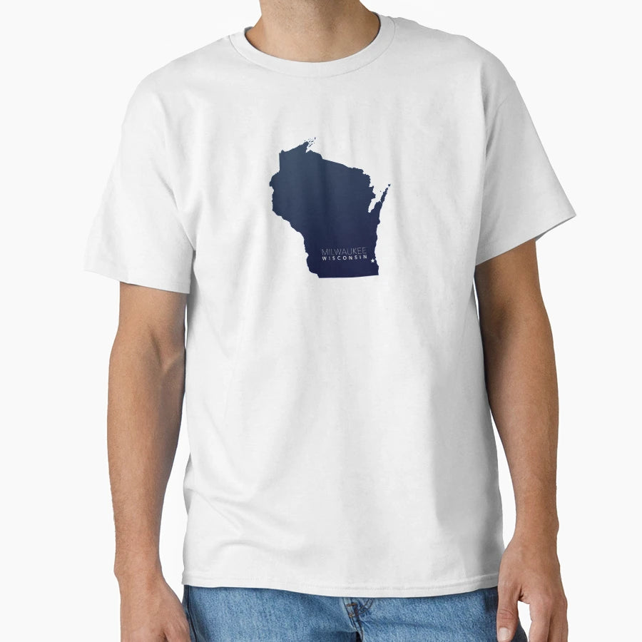 Milwaukee Wisconsin T-Shirt - Unique Graphic for Adults - T-Shirt, Sweatshirt, Hoodie