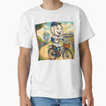 Mr Met Riding Bike T-Shirt - Aesthetic Graphic Men Women - T-Shirt, Sweatshirt, Hoodie