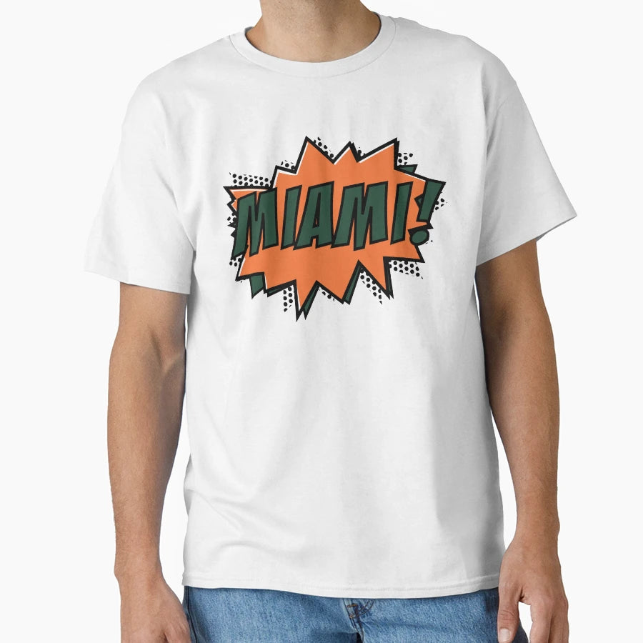 Miami Comic T-Shirt - Aesthetic Graphic for Adults - T-Shirt, Sweatshirt, Hoodie
