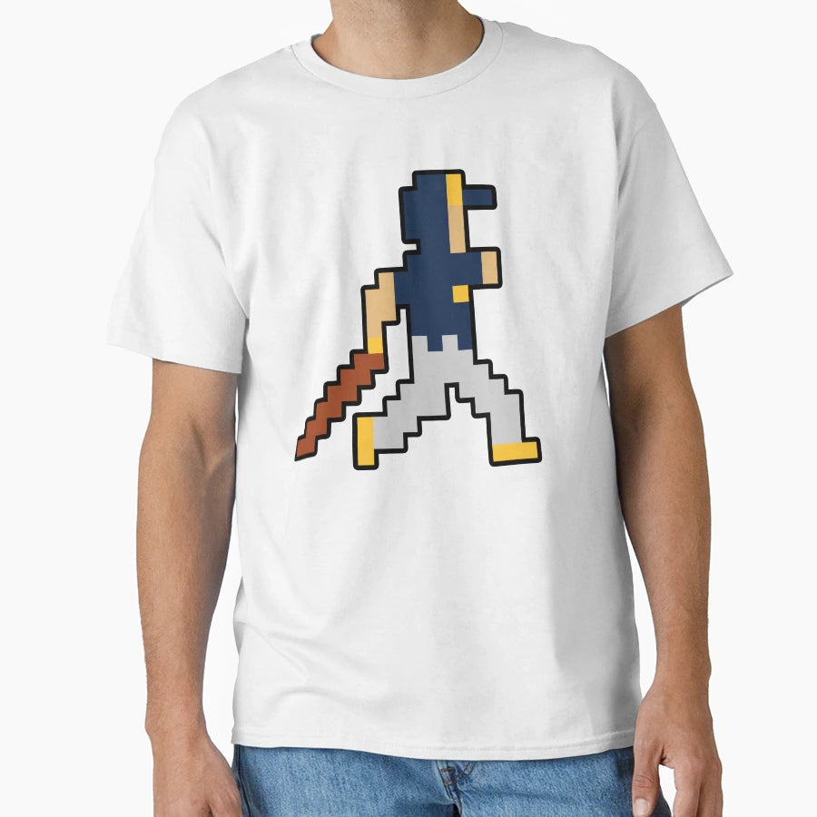 Milwaukee Pixel Baseball Player T-Shirt - Casual Everyday Wear Unisex - T-Shirt, Sweatshirt, Hoodie