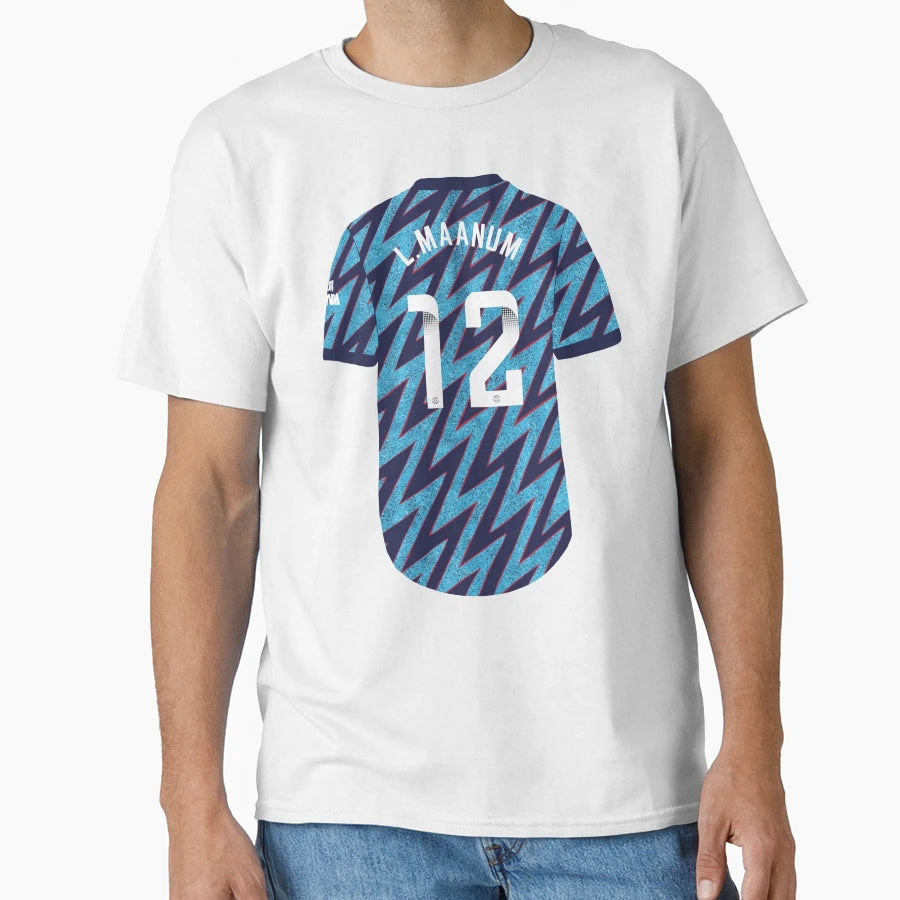 Frida Maanum Football Illustration T-Shirt - Custom Art Print Unisex - T-Shirt, Sweatshirt, Hoodie
