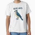 Blue Jays Minimal Bird Illustration T-Shirt - Custom Art Print Men Women - T-Shirt, Sweatshirt, Hoodie