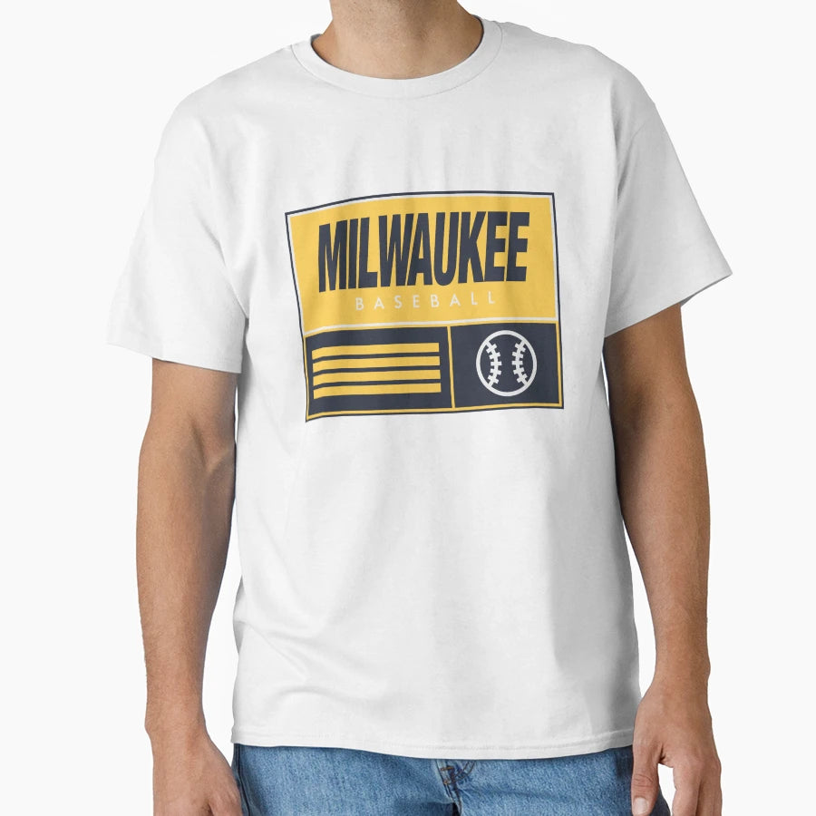 Milwaukee Baseball T-Shirt - Novelty Apparel Men Women - T-Shirt, Sweatshirt, Hoodie