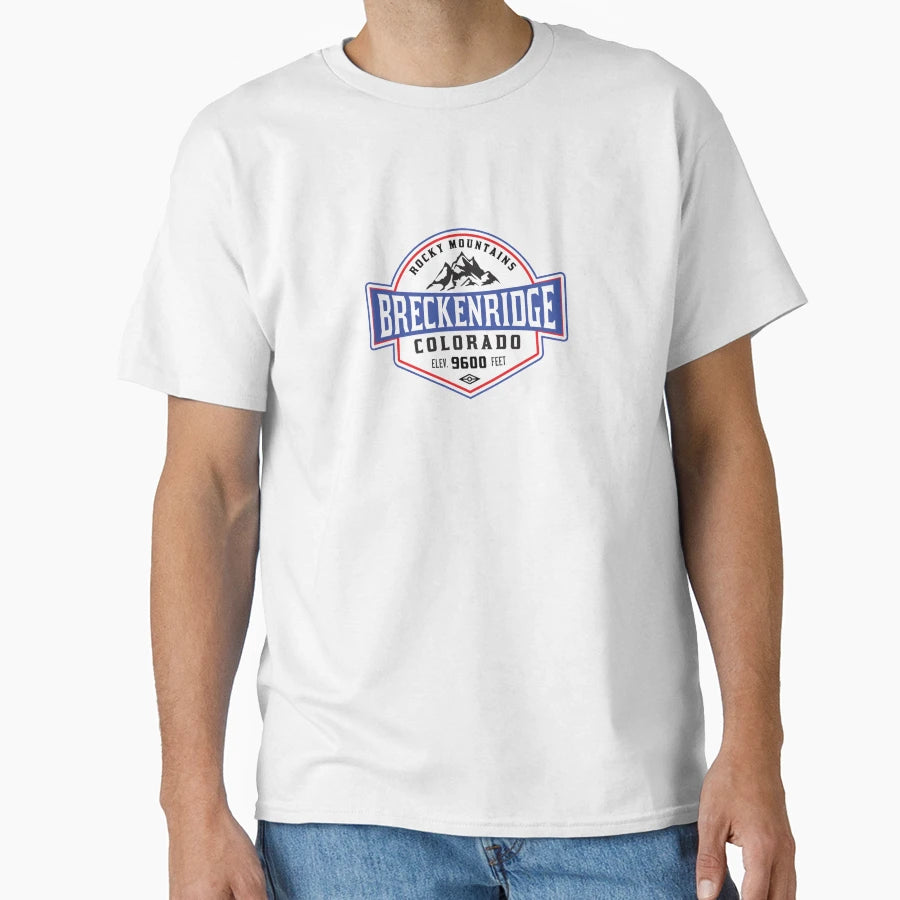 Skiing Breckenridge Colorado Mountain T-Shirt - Streetwear Style Men Women - T-Shirt, Sweatshirt, Hoodie