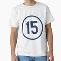 Aaron Loup 15 Jersey Number T-Shirt - Trendy Graphic Unisex - T-Shirt, Sweatshirt, Hoodie