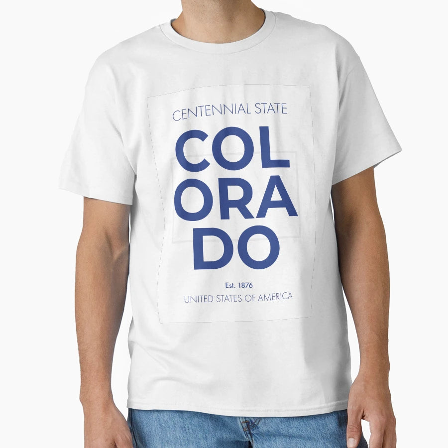 Colorado Travel Art Modern T-Shirt - Aesthetic Graphic Men Women - T-Shirt, Sweatshirt, Hoodie