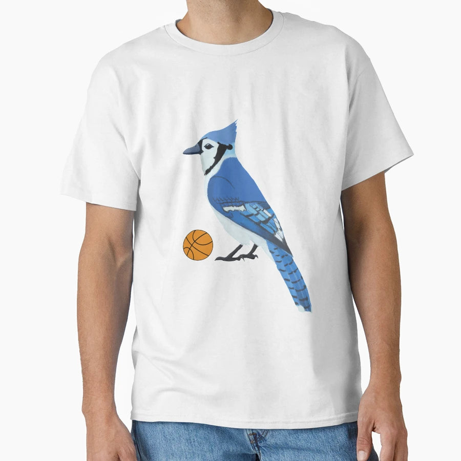 Basketball Blue Jay T-Shirt - Aesthetic Graphic for Adults - T-Shirt, Sweatshirt, Hoodie