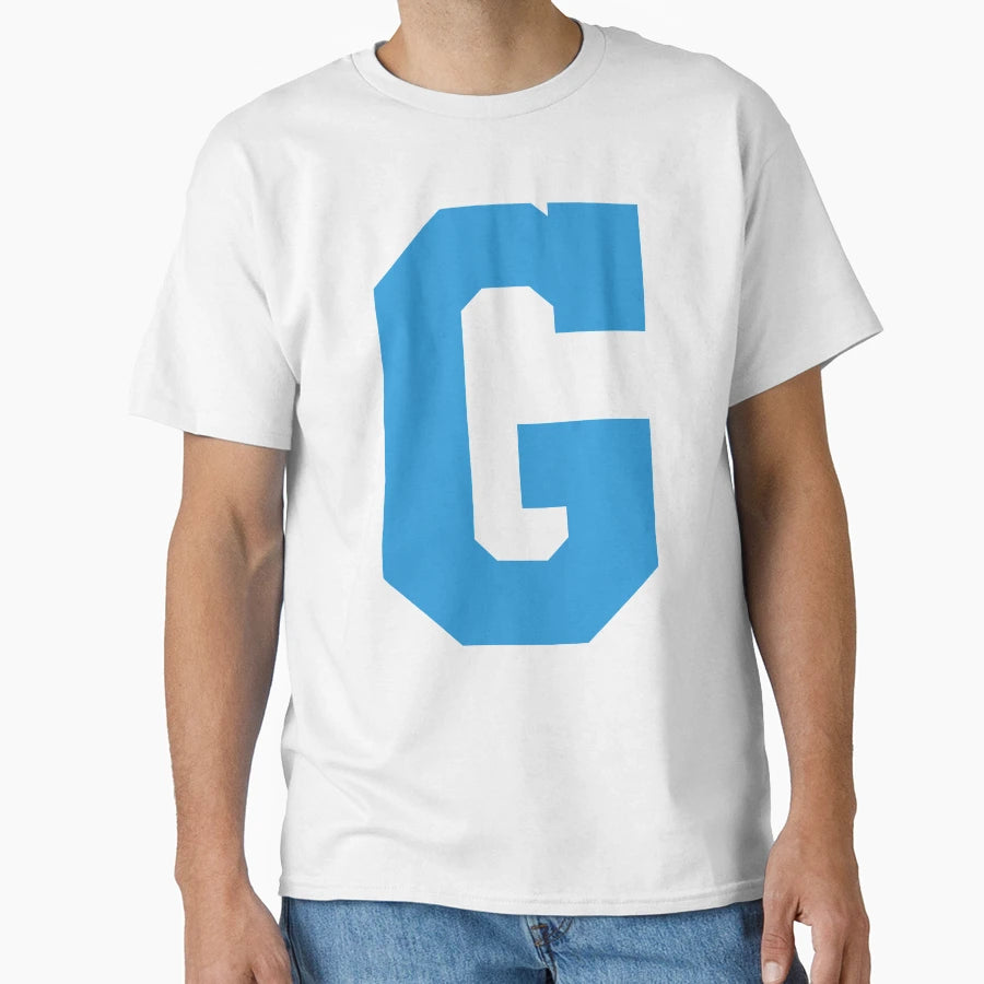 Alphabet Blue G Sports Letter G T-Shirt - Trendy Graphic Men Women - T-Shirt, Sweatshirt, Hoodie