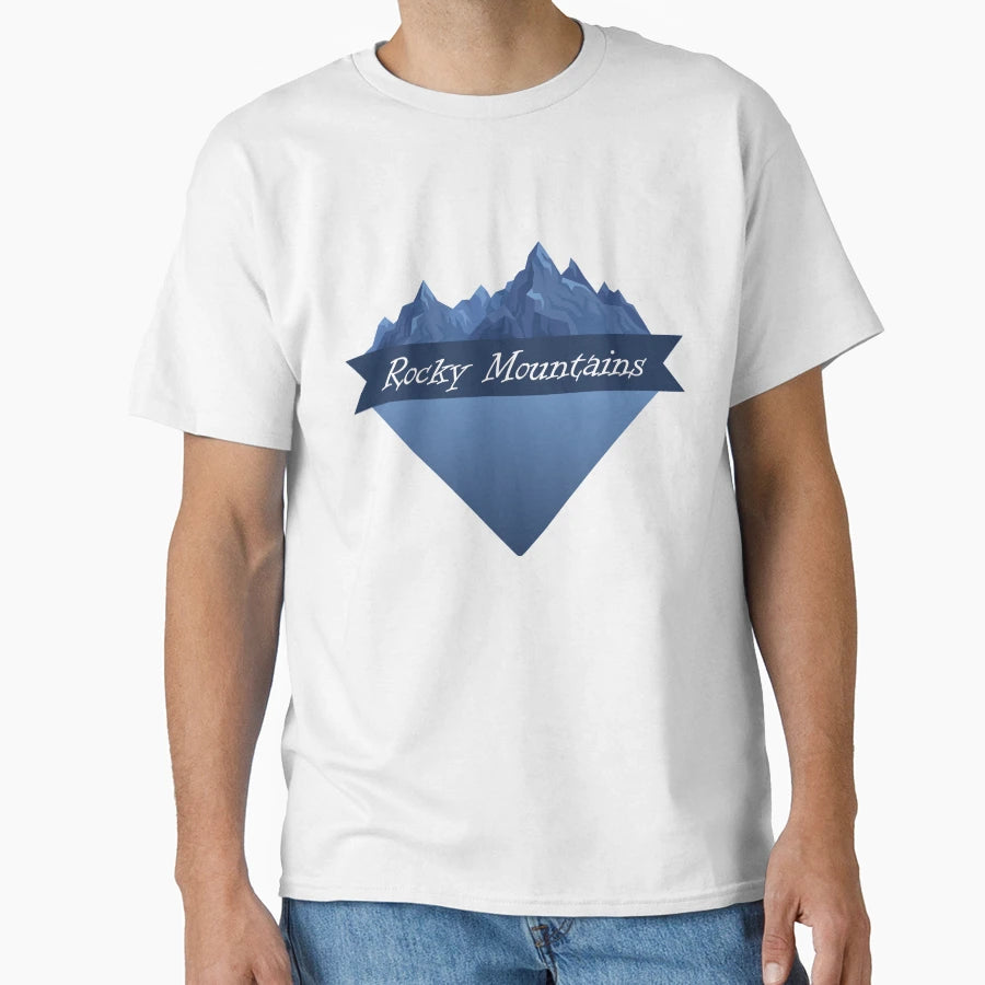 Rocky Mountains T-Shirt - Casual Everyday Wear for Adults - T-Shirt, Sweatshirt, Hoodie