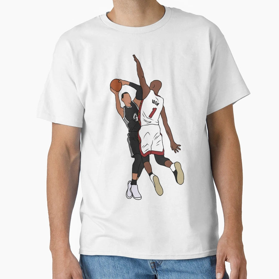 Chris Bosh Clutch Block Danny Green T-Shirt - Minimalist Print Men Women - T-Shirt, Sweatshirt, Hoodie