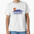 Golden Colorado Wood Mountains T-Shirt - Trendy Graphic for Adults - T-Shirt, Sweatshirt, Hoodie
