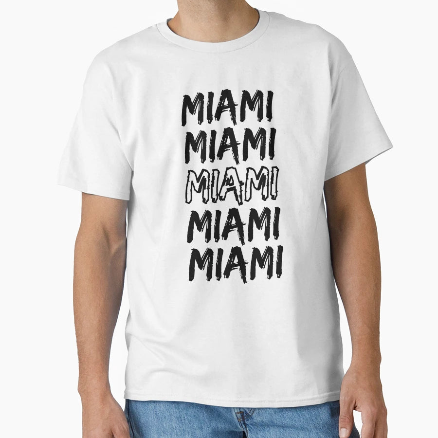 Miami T-Shirt - Minimalist Print for Adults - T-Shirt, Sweatshirt, Hoodie