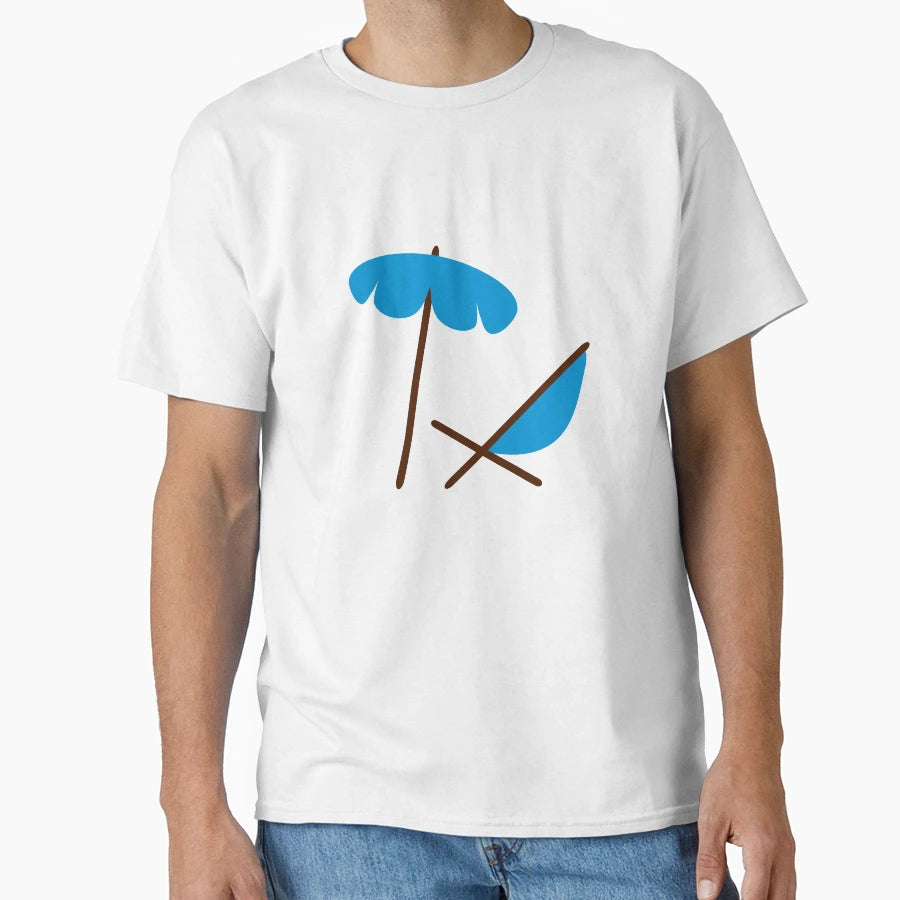 Beach T-Shirt - Minimalist Print Men Women - T-Shirt, Sweatshirt, Hoodie