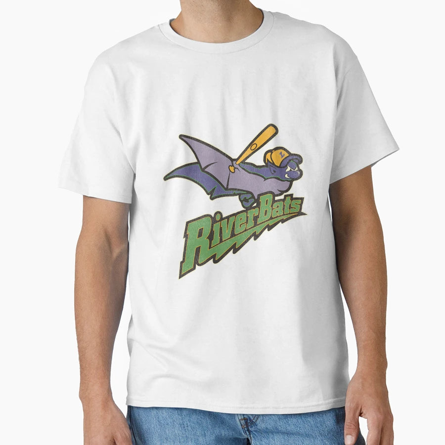 Defuncts Louisvilles Riverbatss Baseball T-Shirt - Unique Graphic Unisex - T-Shirt, Sweatshirt, Hoodie