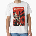 Washington Travel T-Shirt - Fun Novelty Design for Adults - T-Shirt, Sweatshirt, Hoodie