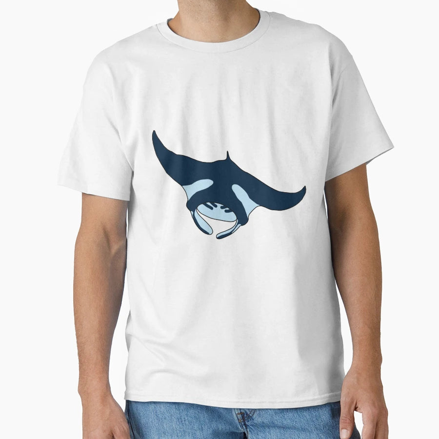 Manta Ray V2 T-Shirt - Custom Art Print Unisex - T-Shirt, Sweatshirt, Hoodie