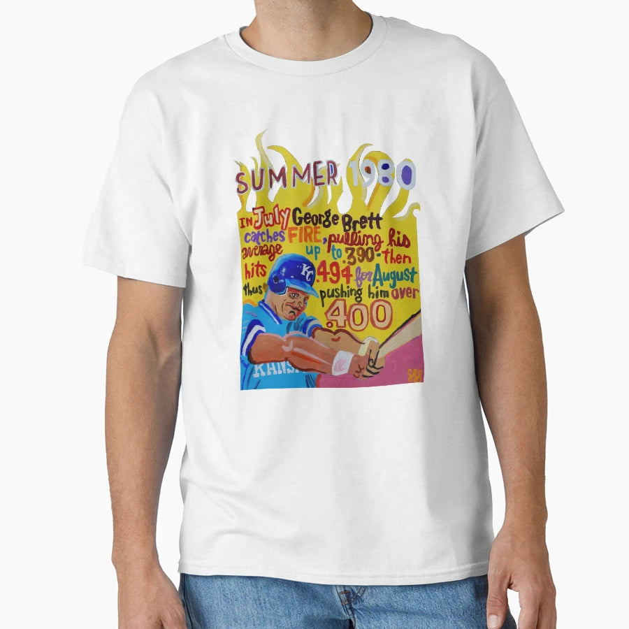 Summer Brett T-Shirt - Custom Art Print Men Women - T-Shirt, Sweatshirt, Hoodie