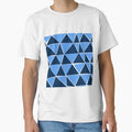 Blue Triangles T-Shirt - Casual Everyday Wear for Adults - T-Shirt, Sweatshirt, Hoodie