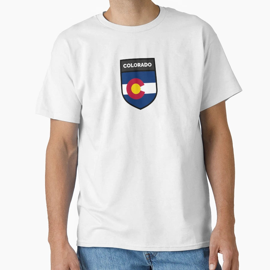 Colorado Badge T-Shirt - Custom Art Print Unisex - T-Shirt, Sweatshirt, Hoodie