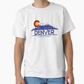 Denver Colorado Wood Mountains T-Shirt - Graphic Print for Adults - T-Shirt, Sweatshirt, Hoodie
