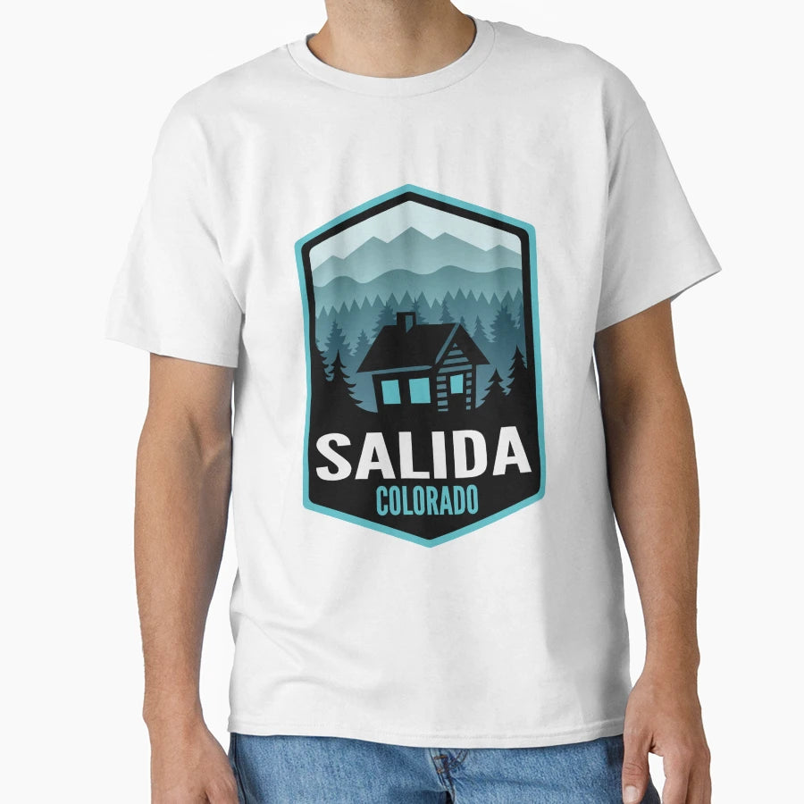 Salida Colorado Mountain Town Cabin T-Shirt - Novelty Apparel Unisex - T-Shirt, Sweatshirt, Hoodie