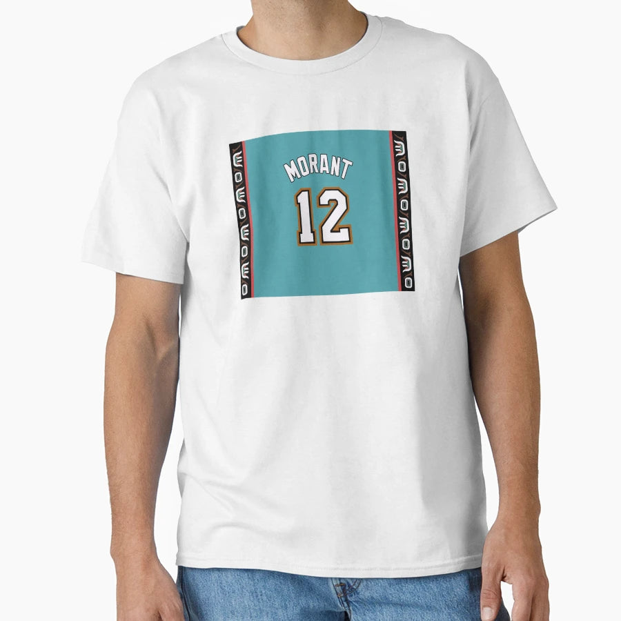 Ja Morant Throwback Jersey T-Shirt - Minimalist Print Unisex - T-Shirt, Sweatshirt, Hoodie