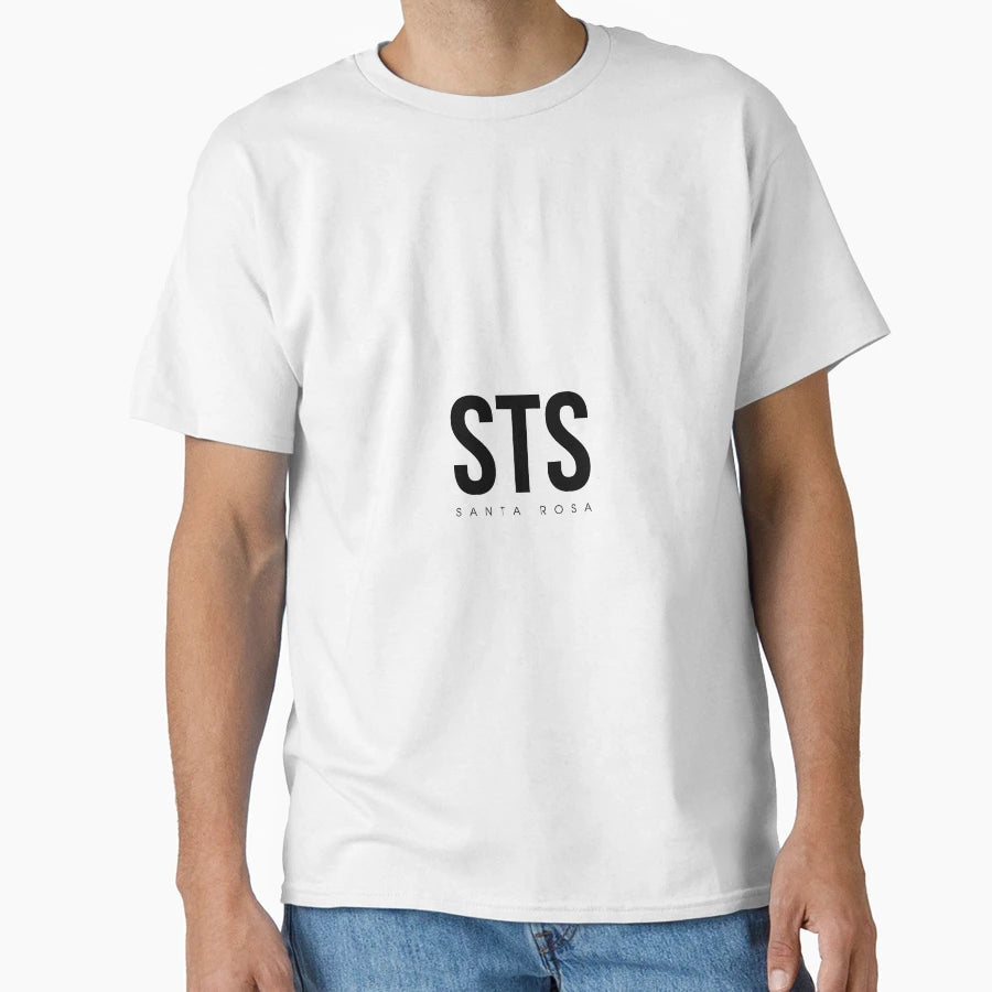 Sts Santa Rosa Airport Code T-Shirt - Casual Everyday Wear for Adults - T-Shirt, Sweatshirt, Hoodie