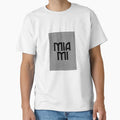 Miami City Text Pattern Usa T-Shirt - Fun Novelty Design Unisex - T-Shirt, Sweatshirt, Hoodie