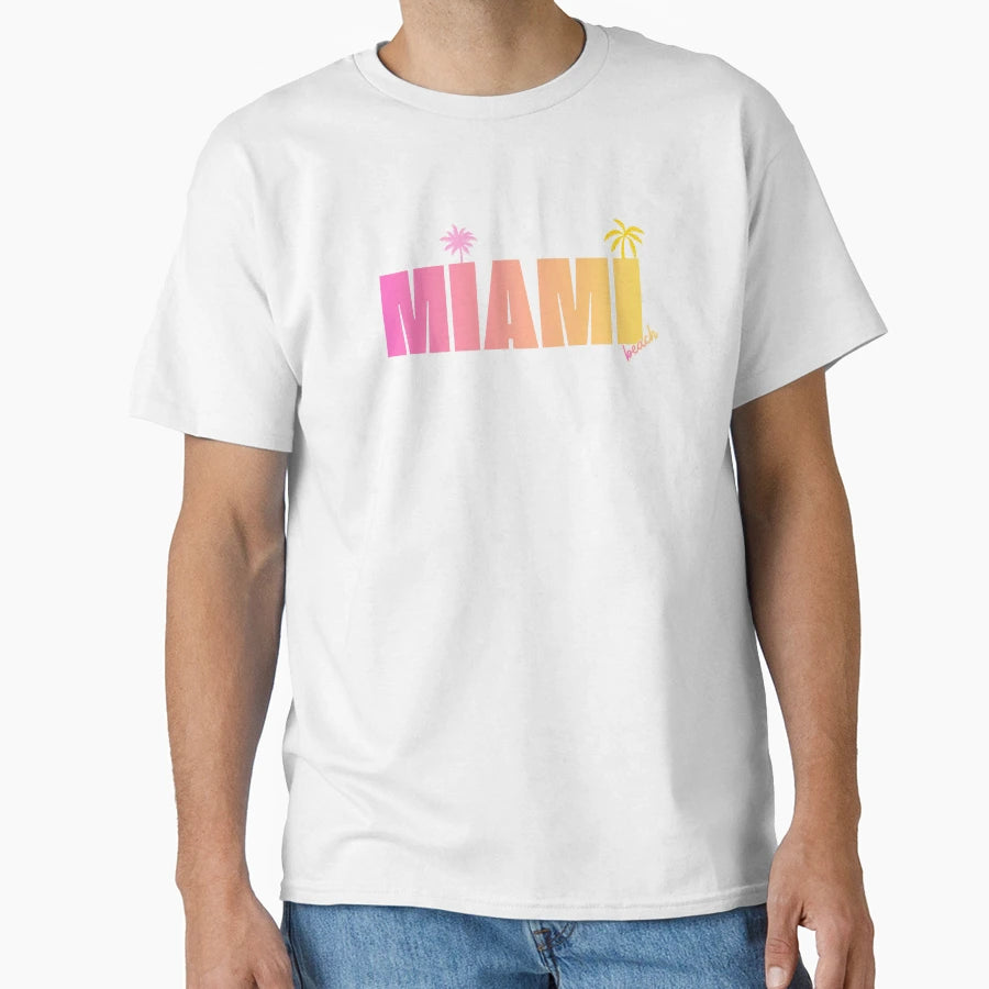 Miami Beach T-Shirt - Unique Graphic Men Women - T-Shirt, Sweatshirt, Hoodie