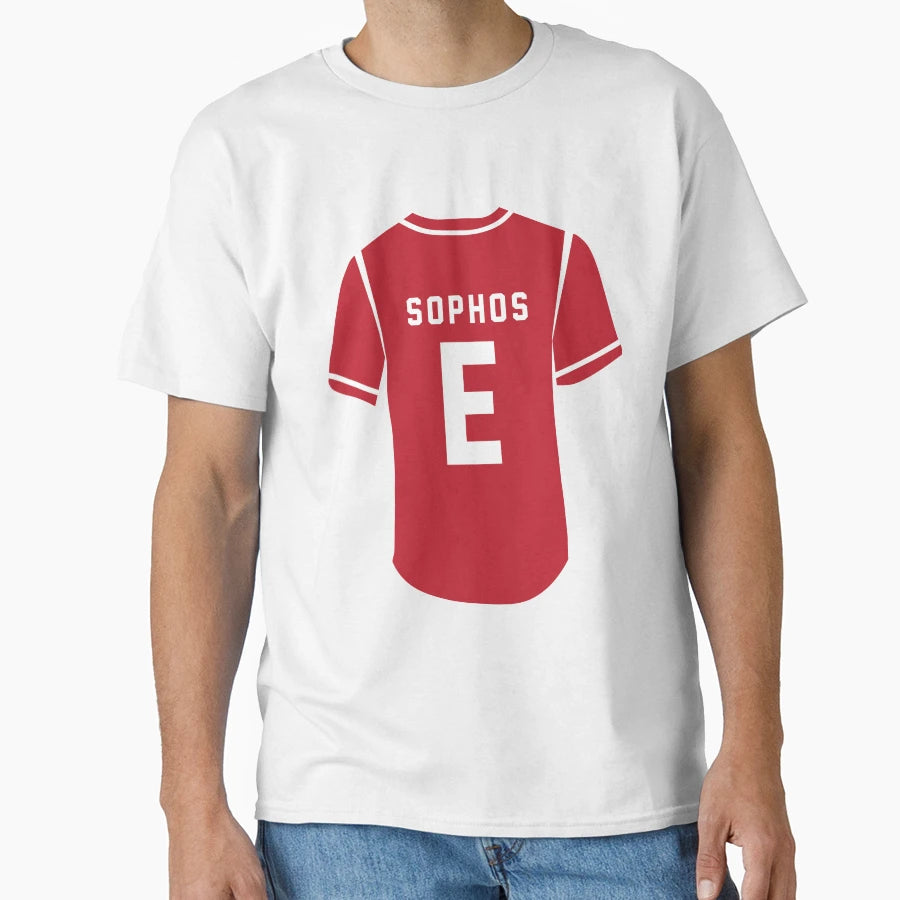 Sophos Red Jersey E T-Shirt - Minimalist Print Men Women - T-Shirt, Sweatshirt, Hoodie