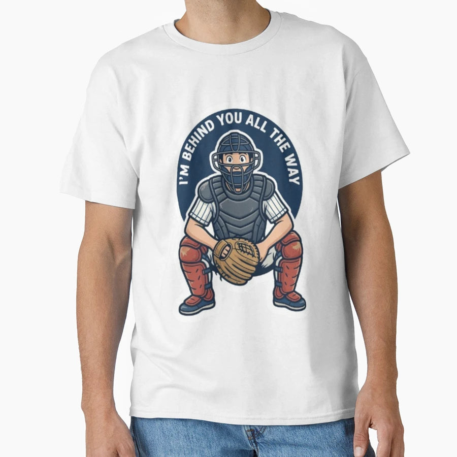 Funny Baseball Catcher T-Shirt - Custom Art Print for Adults - T-Shirt, Sweatshirt, Hoodie