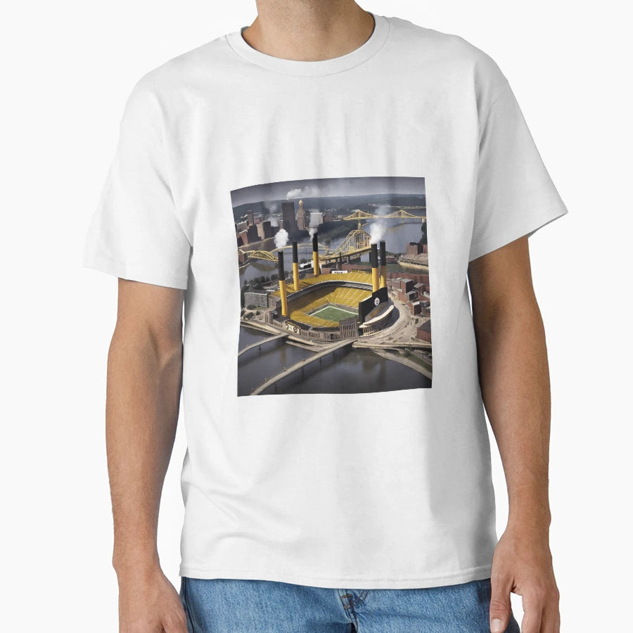 Pittsburgh Steelers Stadium Digital T-Shirt - Custom Art Print Men Women - T-Shirt, Sweatshirt, Hoodie