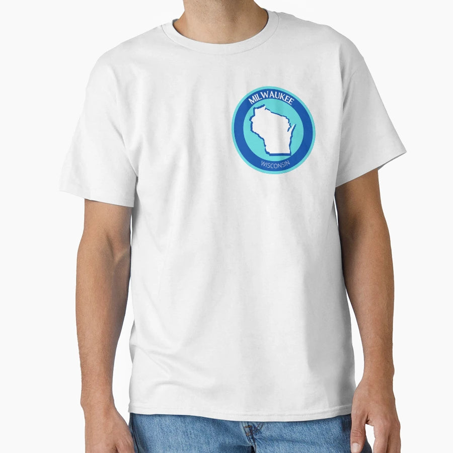 Milwaukee Wisconsin Blue T-Shirt - Casual Everyday Wear for Adults - T-Shirt, Sweatshirt, Hoodie