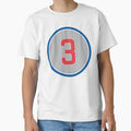David Ross 3 Jersey Number T-Shirt - Graphic Print Unisex - T-Shirt, Sweatshirt, Hoodie