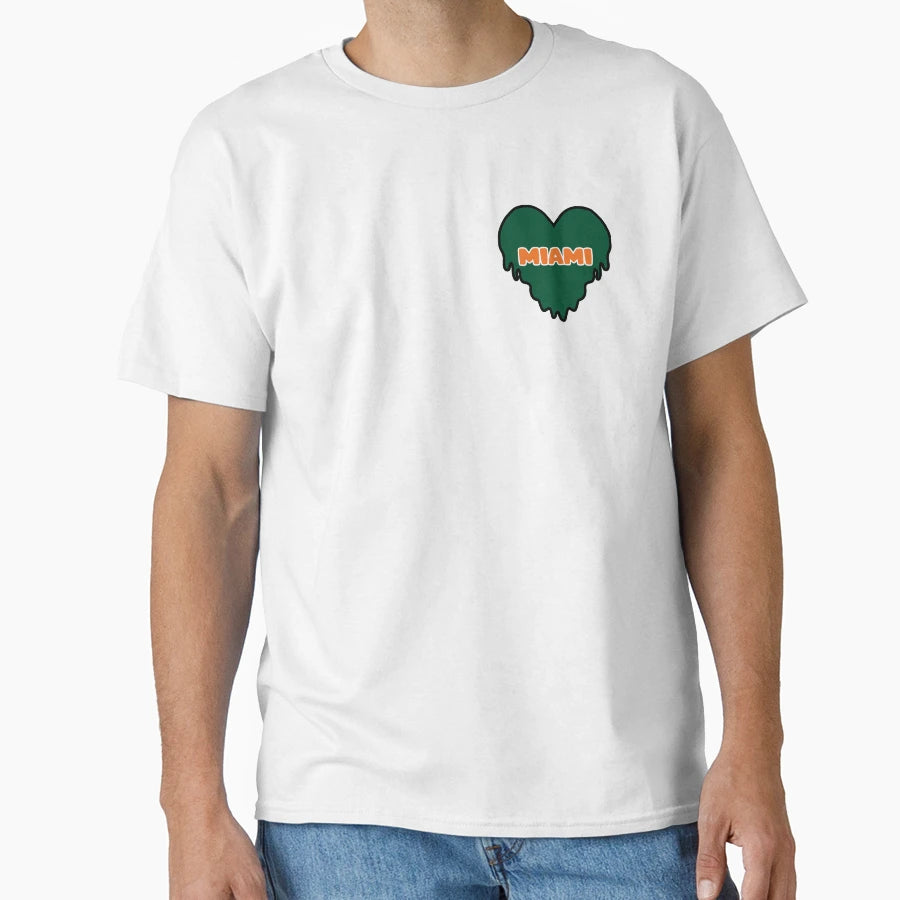 Miami Dripping Heart T-Shirt - Streetwear Style Unisex - T-Shirt, Sweatshirt, Hoodie