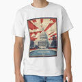Washinton Dc White House Usa Tourism T-Shirt - Unique Graphic Unisex - T-Shirt, Sweatshirt, Hoodie