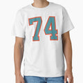 74 Number Aqua Orange Lucky T-Shirt - Casual Everyday Wear Men Women - T-Shirt, Sweatshirt, Hoodie