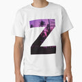 Z Letter Purple Sunset Z T-Shirt - Trendy Graphic Men Women - T-Shirt, Sweatshirt, Hoodie