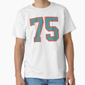 75 Number Aqua Orange Lucky Sports T-Shirt - Fun Novelty Design for Adults - T-Shirt, Sweatshirt, Hoodie