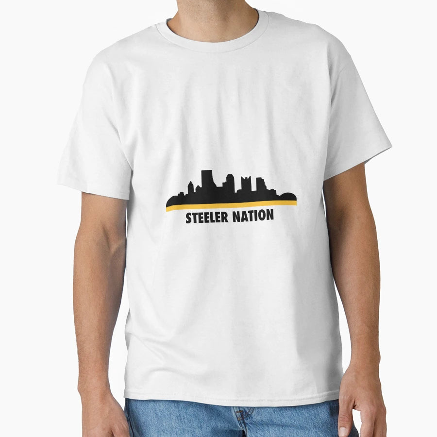 Steeler Nation T-Shirt - Trendy Graphic for Adults - T-Shirt, Sweatshirt, Hoodie
