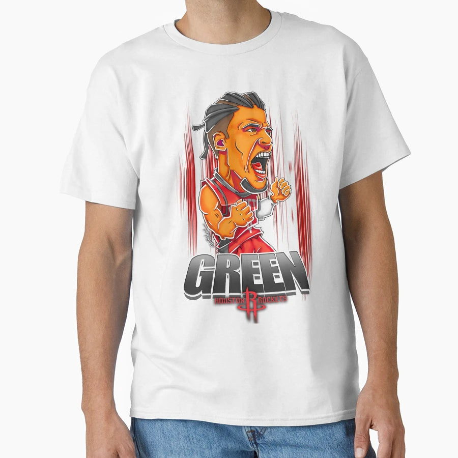 Green Nba Houston Rockets T-Shirt - Custom Art Print Men Women - T-Shirt, Sweatshirt, Hoodie