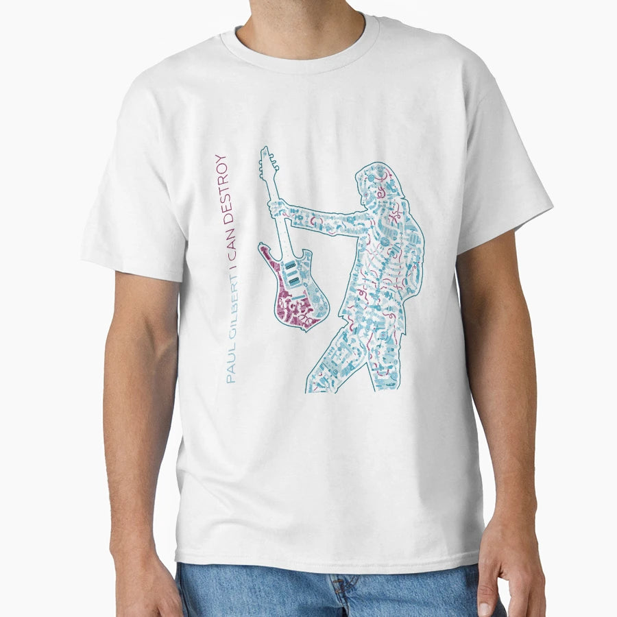 Paul Gilbert Guitar T-Shirt - Novelty Apparel Unisex - T-Shirt, Sweatshirt, Hoodie