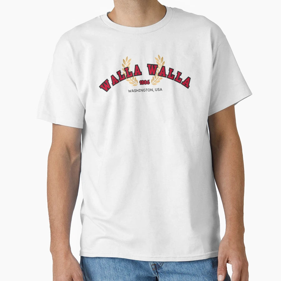 Walla Walla Prison Education Red And T-Shirt - Custom Art Print Men Women - T-Shirt, Sweatshirt, Hoodie