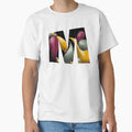 M Outline White T-Shirt - Graphic Print for Adults - T-Shirt, Sweatshirt, Hoodie