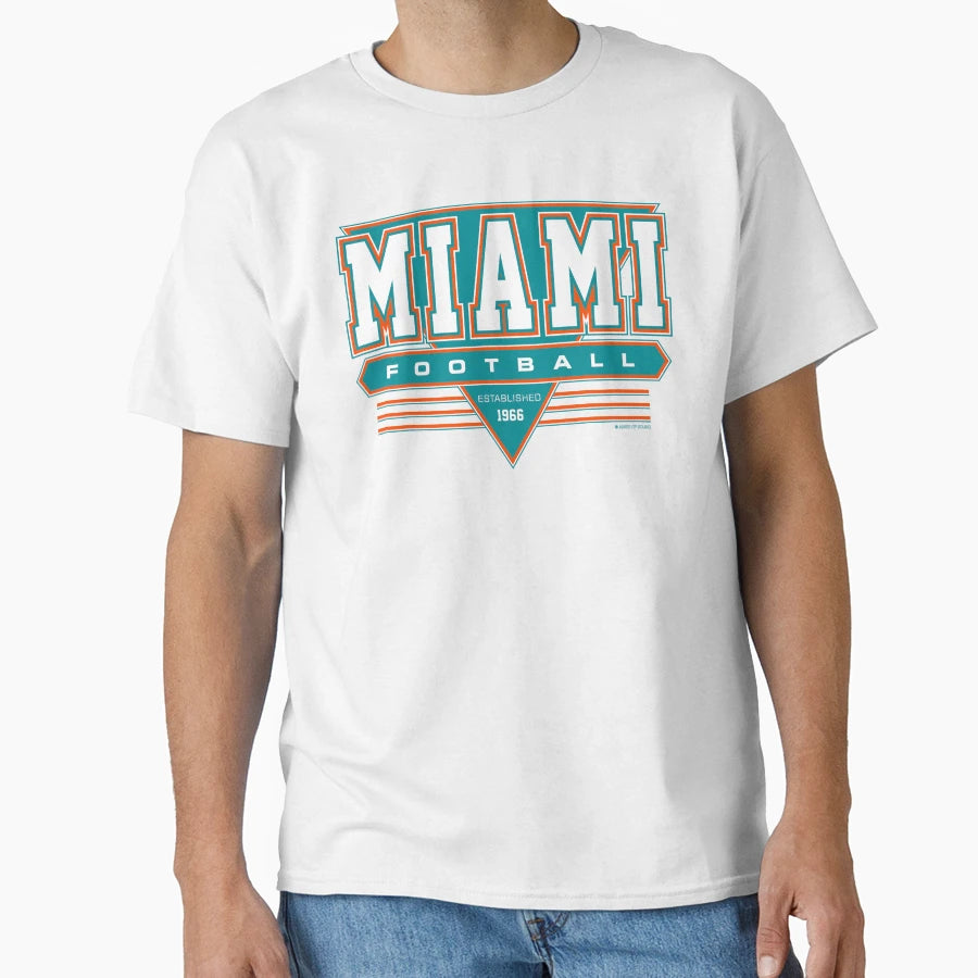 Miami Football Dolphins Inspired 90S T-Shirt - Aesthetic Graphic Men Women - T-Shirt, Sweatshirt, Hoodie