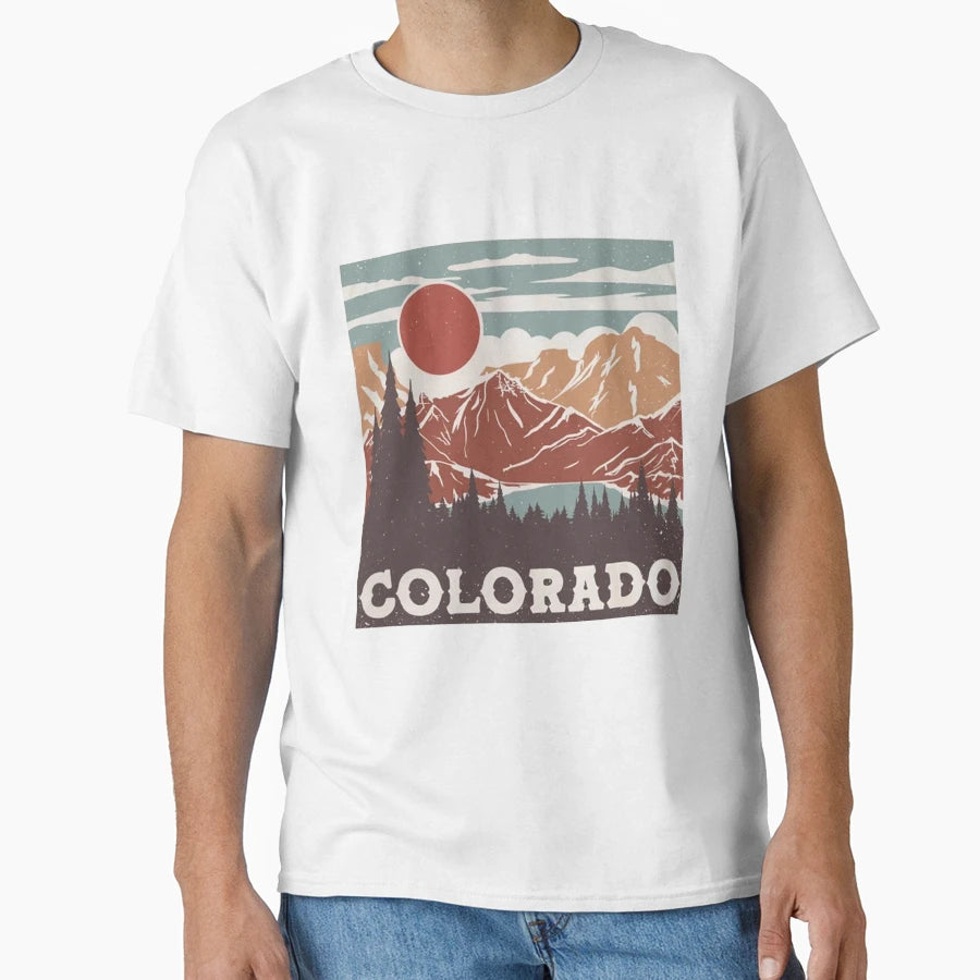 Colorado Colorado Rocky Mountains T-Shirt - Aesthetic Graphic for Adults - T-Shirt, Sweatshirt, Hoodie