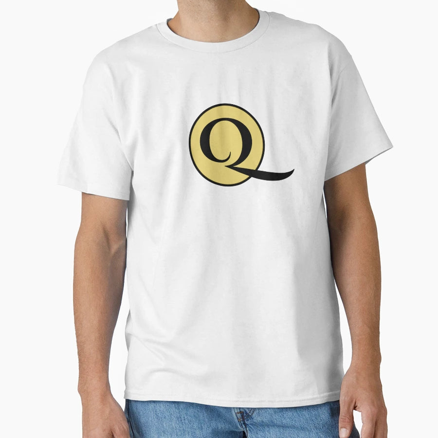 Gold Q Monogram T-Shirt - Minimalist Print for Adults - T-Shirt, Sweatshirt, Hoodie