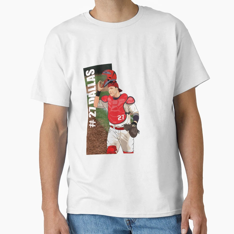 Dallas Catcher Baseball T-Shirt - Aesthetic Graphic for Adults - T-Shirt, Sweatshirt, Hoodie